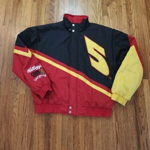 Terry Labonte Chase Authentics Vintage NASCAR Jacket Mens Size L Kellogs
